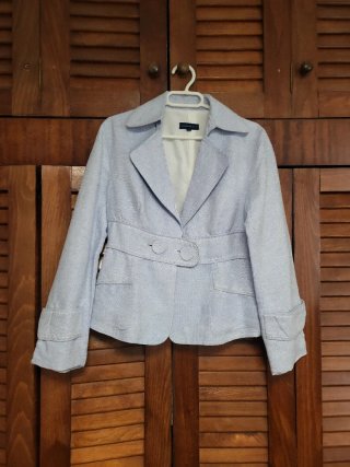 Chaqueta Adolfo Dominguez Azul Celeste, Talla 38