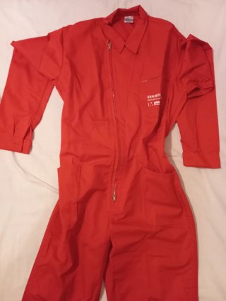Mono de trabajo rojo talla S