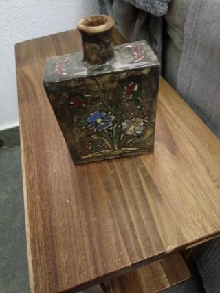 Frasco Persa Qajar de Loza Vidriada