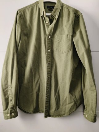 Camisa Zara Verde de Invierno