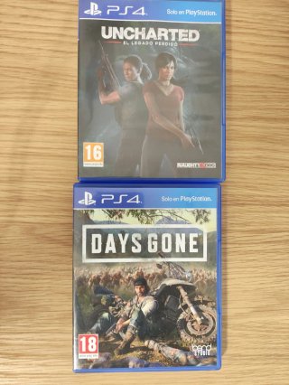 Lote 2 Juegos PS4: Uncharted y Days Gone
