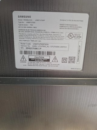 Repuestos TV Samsung UN65TU7000F