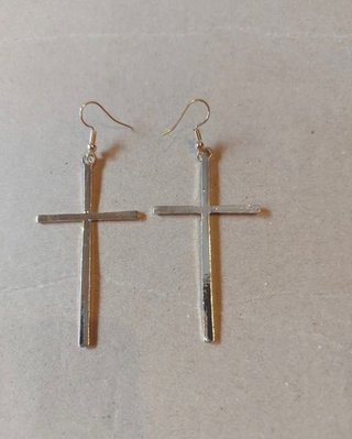 Pendientes de Cruz dorados nuevos