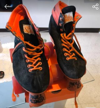 Patines Roll Rider Negros y Naranjas