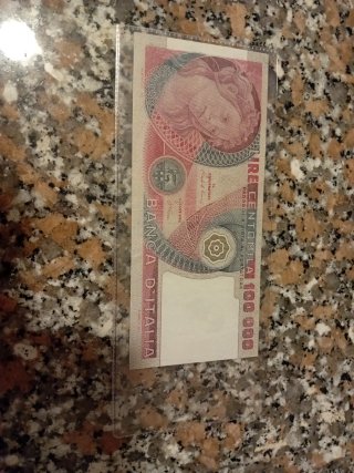 Banconota 100.000 Lire Botticelli