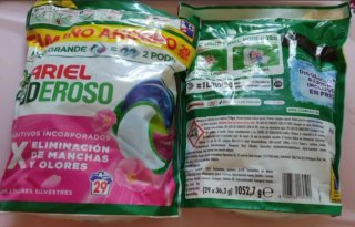 Lote de 2 bolsas Ariel Pods Flores Silvestres 29 l