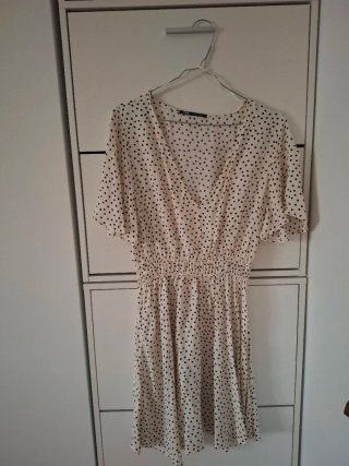 Vestido Zara Estampado Lunares Talla M