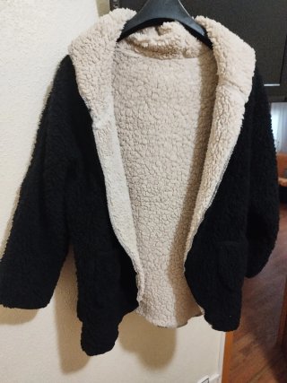 Chaqueta de mujer con forro de borreguito