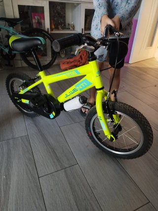 Bicicleta Infantil 14 Pulgadas Amarilla
