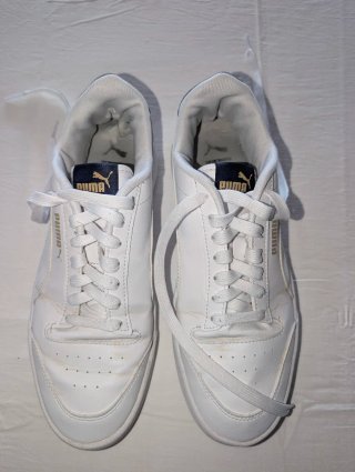 Puma Shuffle - Zapatillas hombre, Blancas, T. 42