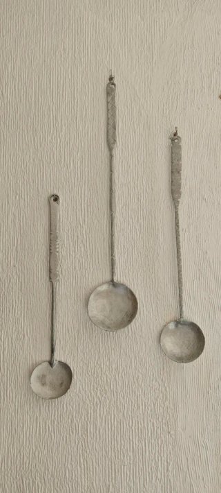 Set de 3 Cucharones de Forja Antiguos