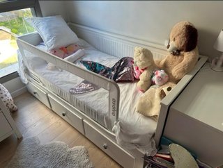 Hemnes Cama extensible 90x200 a 200x200