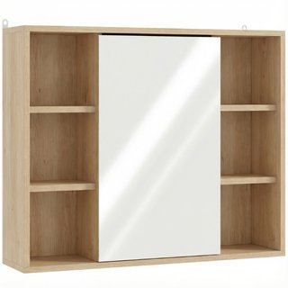 Armario con espejo de baño, MDF, aglomerado, 60 cm