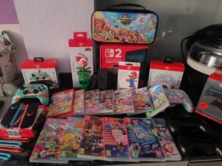 Nintendo Switch 2 con 6 mandos, cámara y 11 juegos