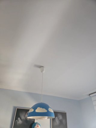 Lámpara de Techo Infantil Azul con Nubes