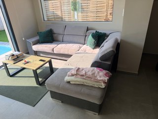 Sofa cama Chaise Longue Gris