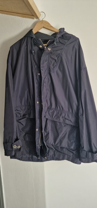 Gabardina tres cuartos azul