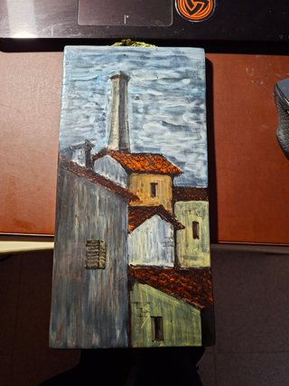 Pannello in ceramica vintage Hugo San Marino