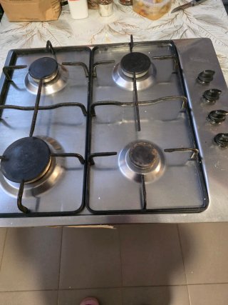 Encimera de Gas de 4 Fuegos