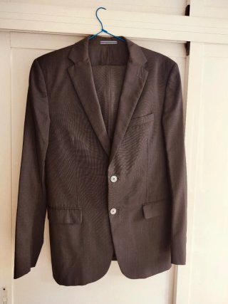 Traje Massimo Dutti Gris.