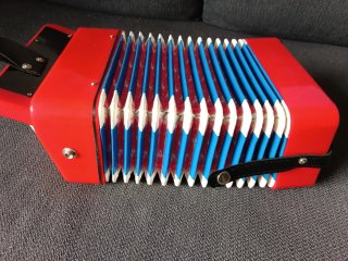 Acordeón Infantil Rojo y Azul