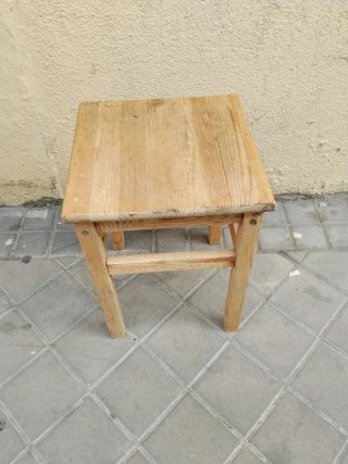 Taburete madera maciza pino silla estilo Ikea