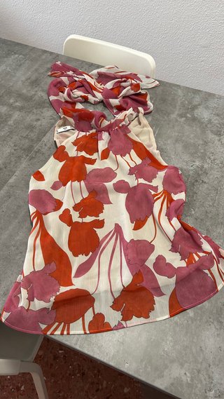 Vestido Floreado Mango Talla S