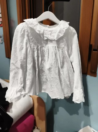Camisa de vestir blanca para niña talla 6
