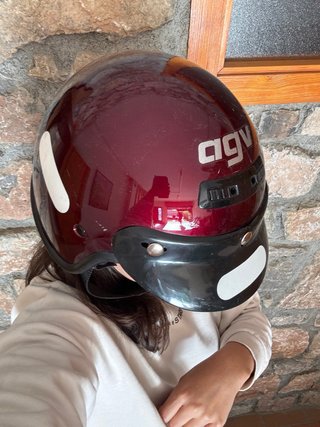 Casco Moto AGV Chron Granate Talla XL