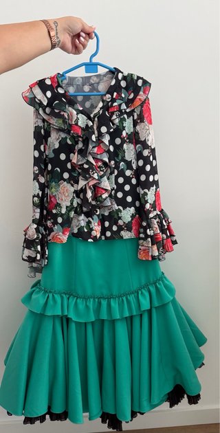 Conjunto Falda y Camisa Flamenca mujer