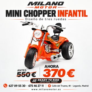 Minimoto Infantil E-Milano Chopper
