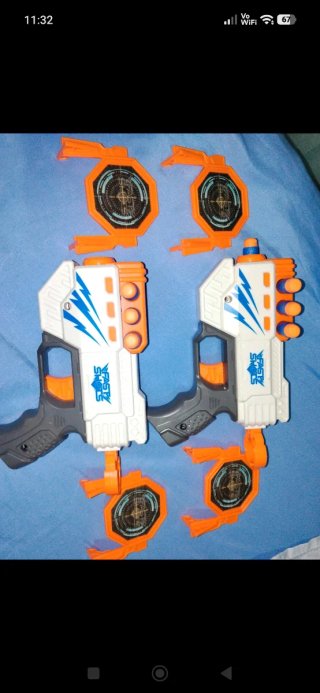 Lote de 2 Pistolas de Juguete Fasty Shots