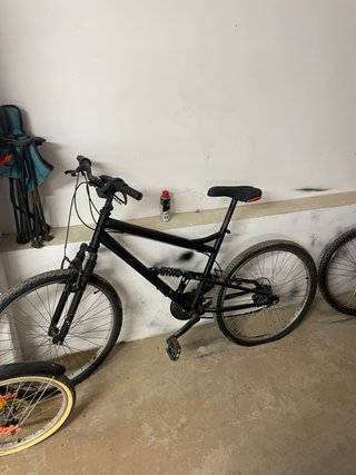 Bicicleta de Montaña Doble Suspensión Negra
