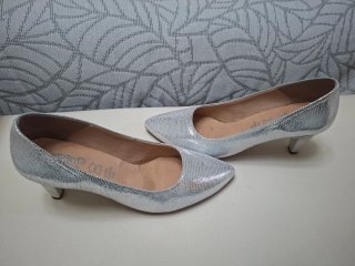 Zapatos de fiesta plateados Mimao