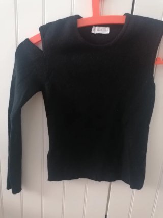 Jersey Asimétrico Negro Mango Teen