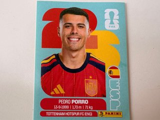 Cromo Panini Pedro Porro - Mundial 2026