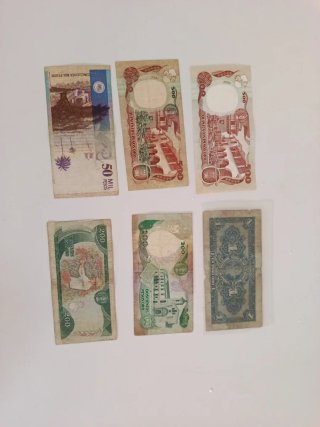 Colección de 6 Billetes de Colombia
