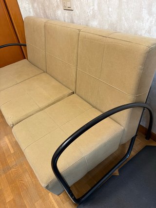 Sofá 160x90 cm Beige