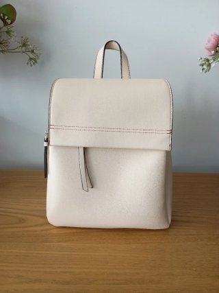 Bolso Mochila Beige Parfois nuevo