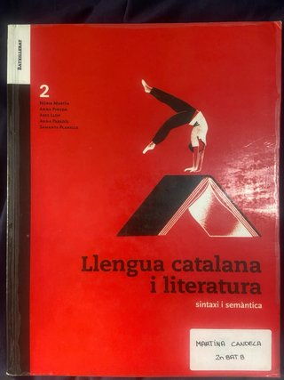 Llengua catalana i literatura, 2 batxillerat. S...