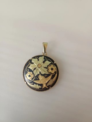 Colgante Damasquinado Redondo de Toledo