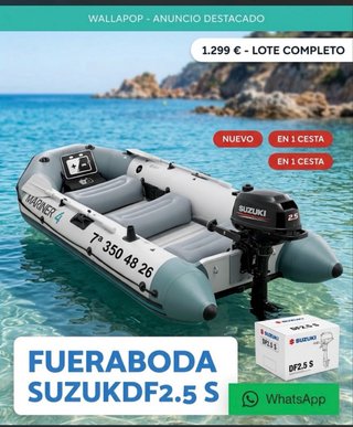 OfertaPack Completo Intex Mariner 4 +Suzuki 2.5 CV