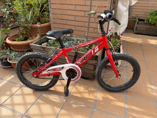 Bicicleta Infantil 16 Pulgadas Roja