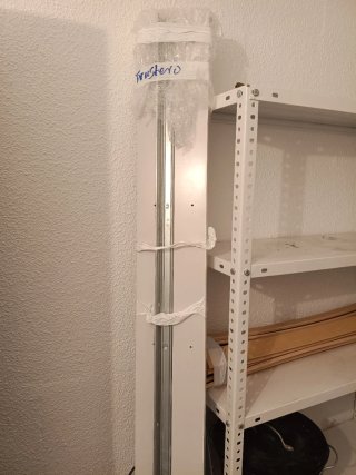 Estructura de Cama supletoria 90x200 con Lamas