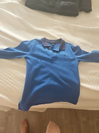 Polo Azul Ralph Lauren para Niño talla 4 años.