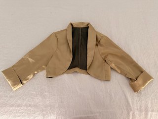 Chaqueta corta elegante beige