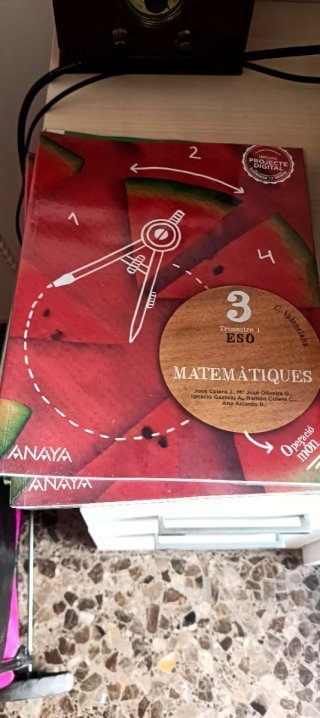 Libro Matemáticas 3 ESO Trimestre 1 Anaya. Todos