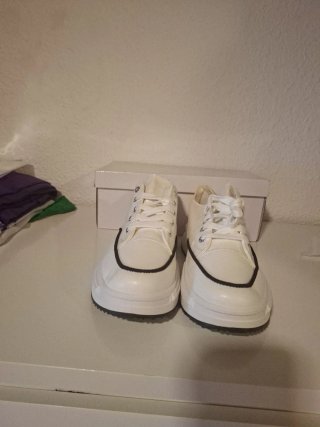 Zapatillas con plataforma blancas