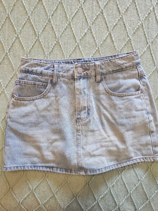Falda pantalón vaquera corta azul