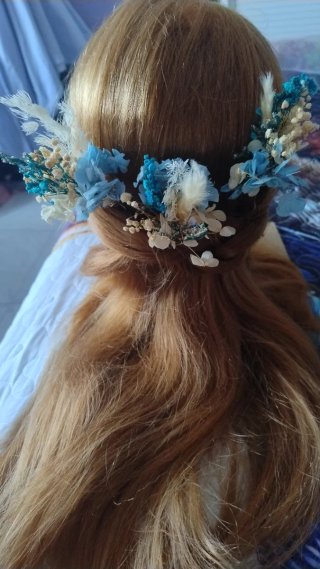 Horquillas con Flores Secas